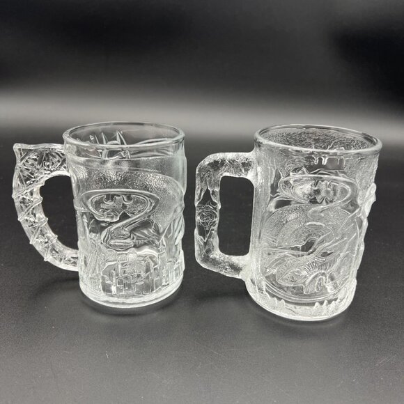 VINTAGE 1995 McDonald's Batman Forever Glasses Set of 4 Excellent Condition - Picture 4 of 16